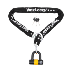 VINZ Kungur ART 3 Rollerschloss - 150 cm (Passt durch Speichenrad)